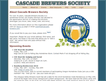 Tablet Screenshot of cascade-brewers.com